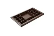 HIGOLD B Series Pull Out Wardrobe Storage Tray - Fits 900mm Cabinet - Multiple Sections - Natural Finish