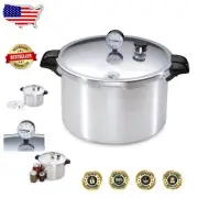 Professional 16-Quart Aluminum Pressure Canner - Safe & Easy Home Preserving