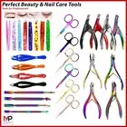 Manicure Pedicure Kit Tools Acrylic False Nail Tip Nail Cutter Eyebrow Tweezers