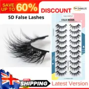 5D False Lashes Wispy Natural,Cat-Eye Short False Eyelashes Supernatural 10 Pair