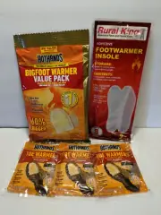 HOTHANDS BIG FOOT WARMER Value Pack + 3 Toe Warmer Pairs +Footwarmer Insole Pair