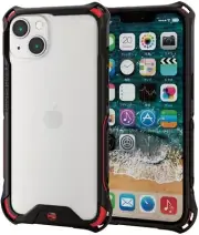ELECOM iPhone 13 Case Cover 6.1 ZEROSHOCK Bumper Red PM-A21BZEROBRD from Japan