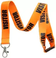 VISITOR Break Away Lanyard Id Badge Holder Keychain By Execucat