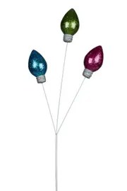 Colourful Light Bulb Bauble Spray 80cm