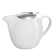 Avanti Camelia White Ceramic Teapot/Stainless Steel Infuser/Dishwasher/750ml