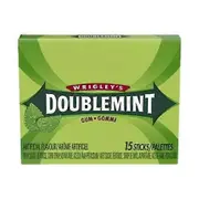 WRIGLEYS Wrigley's Doublemint Mint Flavoured Gums, 10 Count (Case Of 10)
