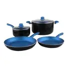 6PCS SET NON-STICK COOKWARE FRYPAN SAUCEPAN CASSEROLE POT INDUCTION COOKING