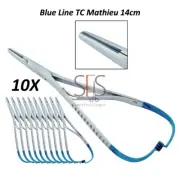10 x Dental TC Mathieu Needle Holder 5.5" Orthodontic Surgical Instrument German