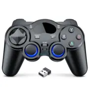 New Wireless Game Controller For PS3 PC with USB Receiver Black FREE SHIPPING