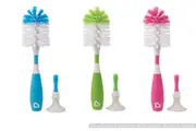 Munchkin Bristle Bottle And Soft Rubber Nipple Brush Randomly Selected Colour 1Pk