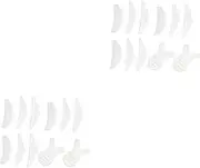 Healeved 2 Sets Eyelash Extension Pad Set Makeup Brush Kit for False Eyelashes Silicone Spoolies Professional Lash Aid Kit