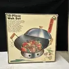 10-Piece Steel Wok Set 14” in Original Packaging Hoan