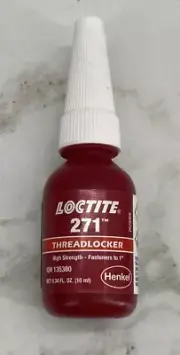 Loctite 271 Threadlocker High Strength 0.34 FL. OZ Expires 10/24 IDH 135380
