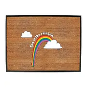 End Of The Rainbow - Funny Novelty Doormat Man Cave Floor mat