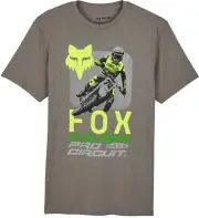 Fox Racing X Pro Circuit Premium Mens Short Sleeve T-Shirt Heather Graphite
