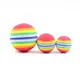 彩虹球 七彩球貓咪玩具球 EVA材質發泡棉球 寵物玩具球小型犬用品