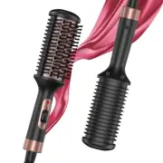 Hair Straightener Brush, Mini Brush Straightener for Women, 360°F Constant Te...