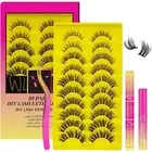 10 Pair DIY Lash Extension Kit (lash Clusters, Remover, Applicator, Bond & Seal