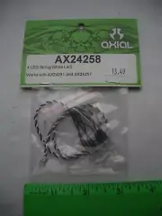 Axial AX24258 4 LED String, White, AX24251 AX24257, R/C Plane Airplane Boat Car