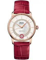 [Mido] Baroncelli Lady Necklace Watch in Red