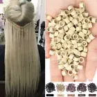 3mm 5mm NANO Beads Rings Micro Loop Silicone Lined Hair Extension 200pcs-1500pcs