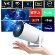 4K Mini Projector 10000 Lumen LED 1080P WiFi Bluetooth UHD Portable Home Theater