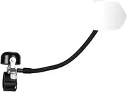 Frediuo Bicycle Bell Rearview Mirror, Bike Rear View Mirror, Compact Adults Accessory Cycling Rotatable with Bell, Adjustable Angles, Right
