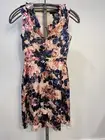 SALONI Lara Ruffled Floral-Print Fil Coupé Mini Dress in Pastel Pink Size 4 $495