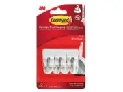 Command� - White Wire Hooks (Pack 3)