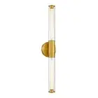 Gold Sconces Wall Lighting, HWH 2-Light Bathroom Light 27'' Brushed Gold *1