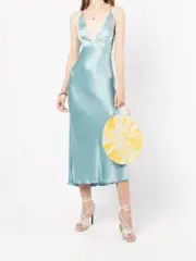 BNWT BEC & BRIDGE DUCK EGG VALENTINA MIDI DRESS - SIZE 8 AU/4 US (RRP $260)