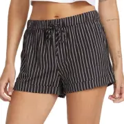 Volcom Sunday Strut Women's Casual Shorts, Black White, Large