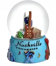 Nashville in Color 65mm Snow Globe