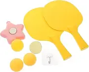 1Set Indoor Hanging Table Tennis Training Set with Rackets Balls Interactive Table Tennis for Skill Development Family Fun