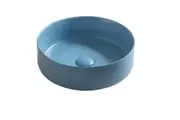 360x360x120mm Matte Blue Above Counter Ceramic Basin