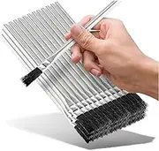 Aswalling Acid Brushes - 3/8 Inch Horsehair Acid Flux Brushes, Disposable Glue Brushes for Woodworking, Epoxy Brushes Acid Flux Brushes 48 Count