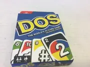 MATTEL UNO DOS FAMILY CARD GAME 2-4 PLAYER.