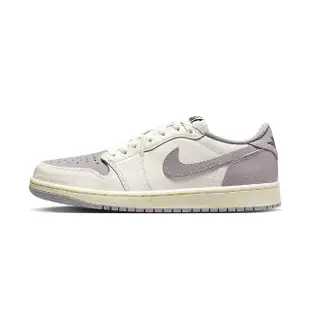 【NIKE 耐吉】Air Jordan 1 Retro Low OG 男鞋 白灰色 喬丹 拼接 AJ1 休閒鞋 CZ0790-101