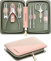 7Pcs Manicure Set, Pedicure Sets, Nail Clipper sets，Stainless Steel Professional Nail Cutter with Travel Case