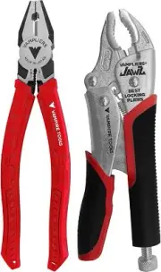 VT-001-S2N - VAMPLIERS 8" PRO Linemans Pliers + 7.5" Vise-Grip Locking Pliers