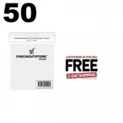 50 CheckOutStore Cardstock Clear Storage Pockets No Flap (12 3/4 x 13) **1-3 DAY