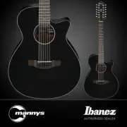 Ibanez AEG5012 12-String Acoustic Electric Guitar (Black High Gloss)