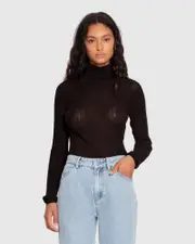 [Belle & Bloom] Brooklyn Knitted Turtleneck - Black