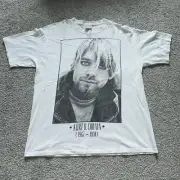 90s 1994 Nirvana Kurt Cobain white men And Women T Shirt DO680