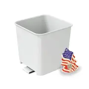 Portable Car Trash Can Garbage Bin Bag Organizer for Vehicles Waterproof White