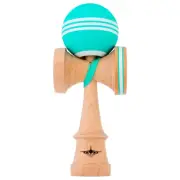 Kendama USA - Kaizen Triple Stripe - Jet Shape - Teal & White