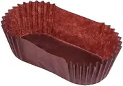 1000PCS Bread Baking Liners,Loaf Baking Cup,Cup Oval Cake Paper Tray Boat Cup High Temperature Cake Cup Bread Baking Cup Safety Greaseproof Cupcake Liner,Disposable Paper Loaf Bread Pan Liners (Chocolate)
