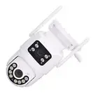 New Outdoor Security Camera Dual Lens 2.4GHz WiFi Human Detect Pan Tilt Auto Tra