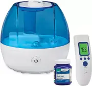 Seasonal Relief Bundle 3-Piece | Cool Mist Humidifier | Forehead Thermometer | M