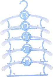 Zerodeko Adjustable Mini Clothes Hangers Plastic Children's Hangers Space-efficient with Safe Design for Baby's Wardrobe